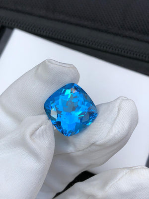 natural blue topaz loose cut 19.55 carats