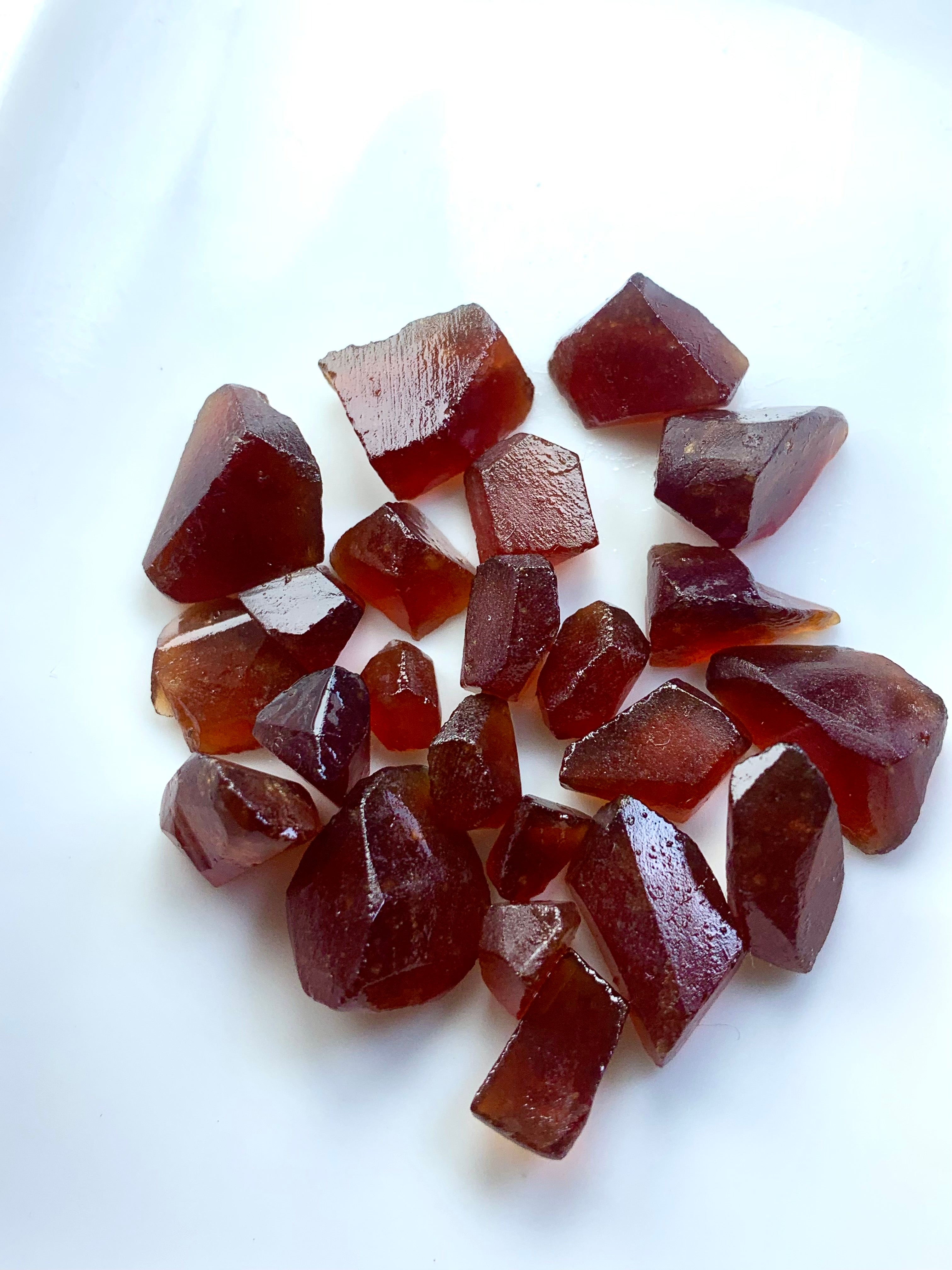 natural hassonite garnet gemstone