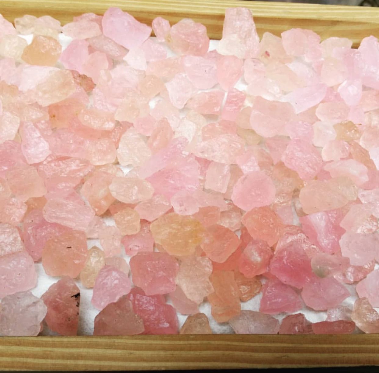 morganite rough gemstone for lapidary

