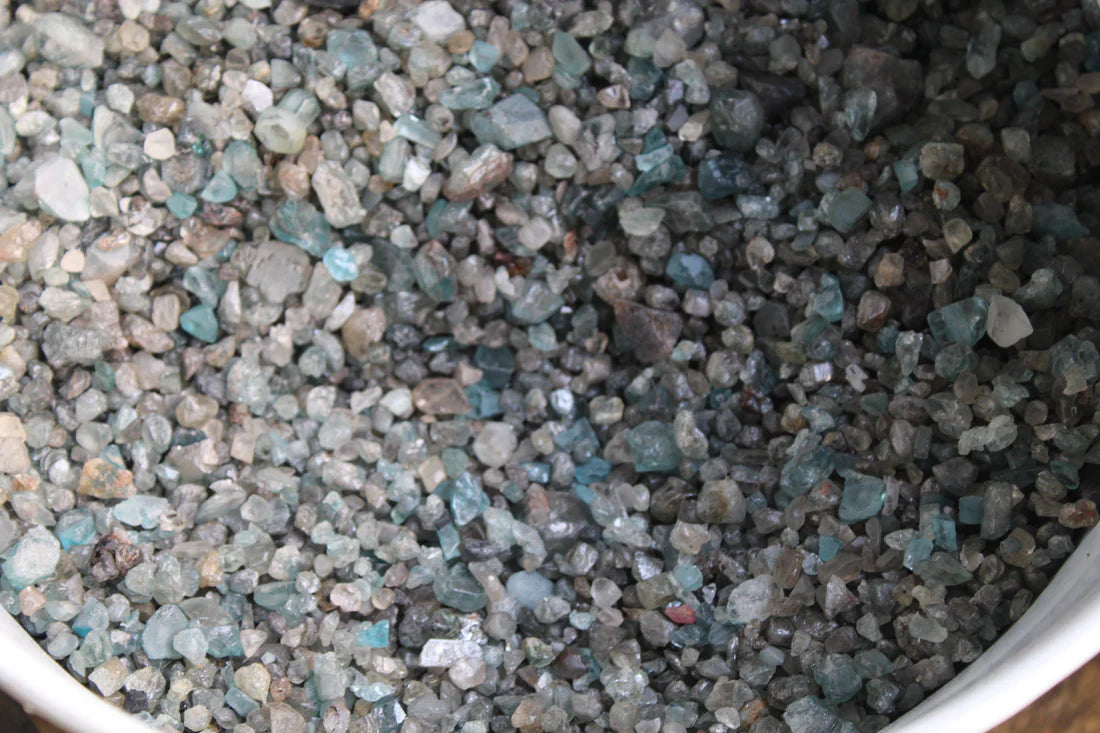 100 Gram Blue Zircon Rough