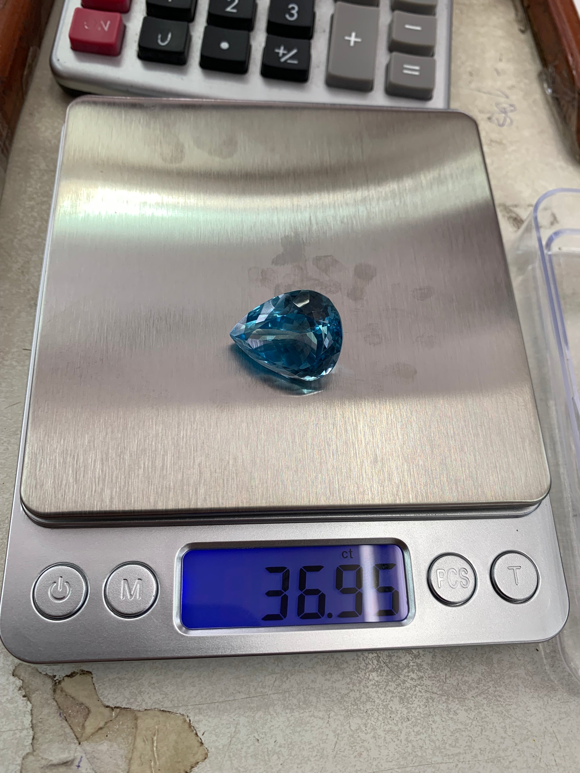 topaz faceted gems
