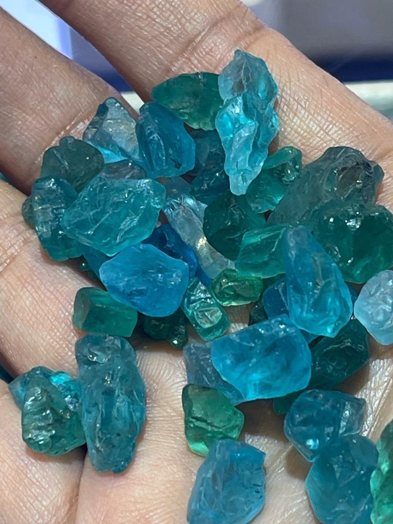 rough apatite stone bracelet