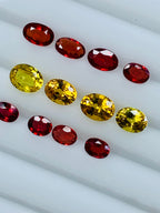 natural orange sapphire
