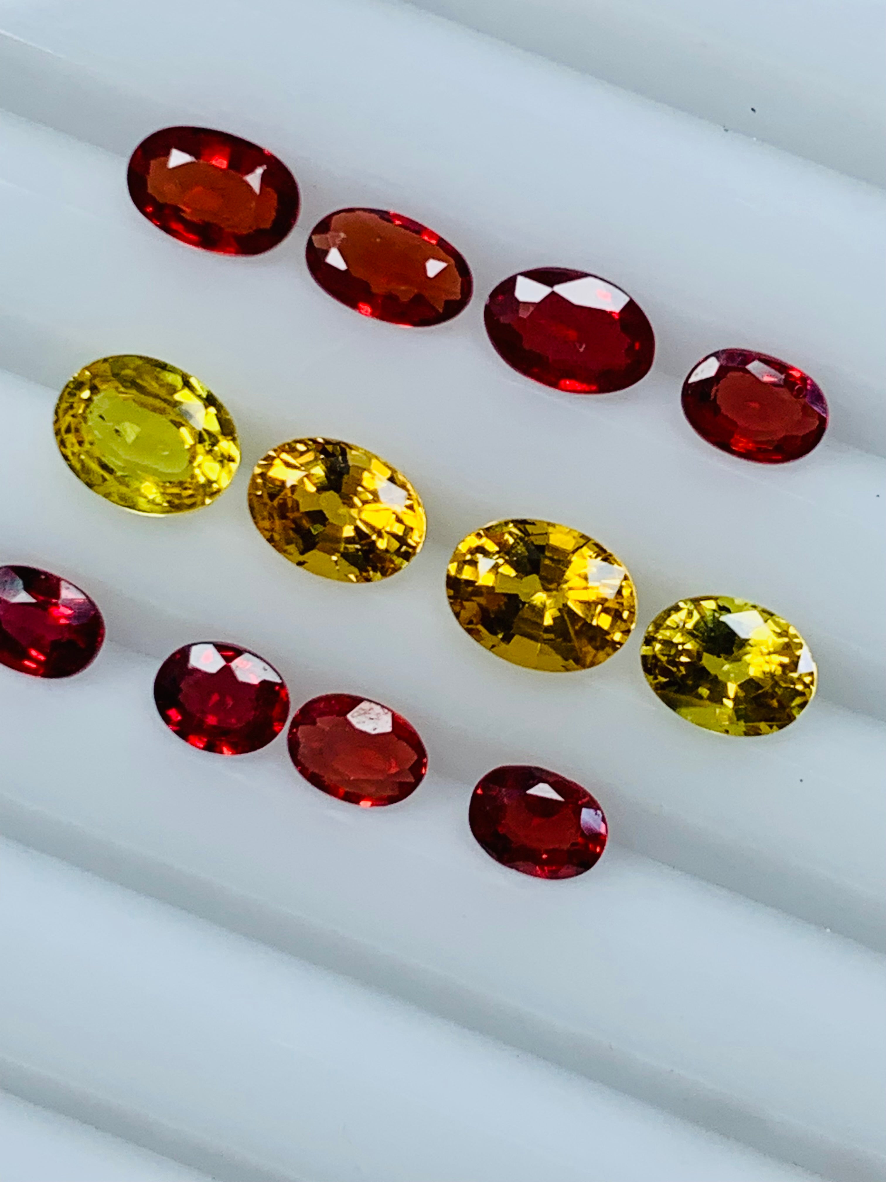 natural orange sapphire
