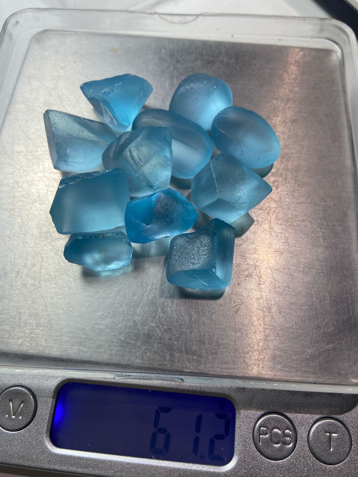 natural blue topaz
