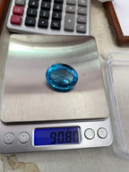 cut topaz gemstone