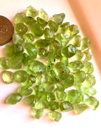 apple green peridot chunks

