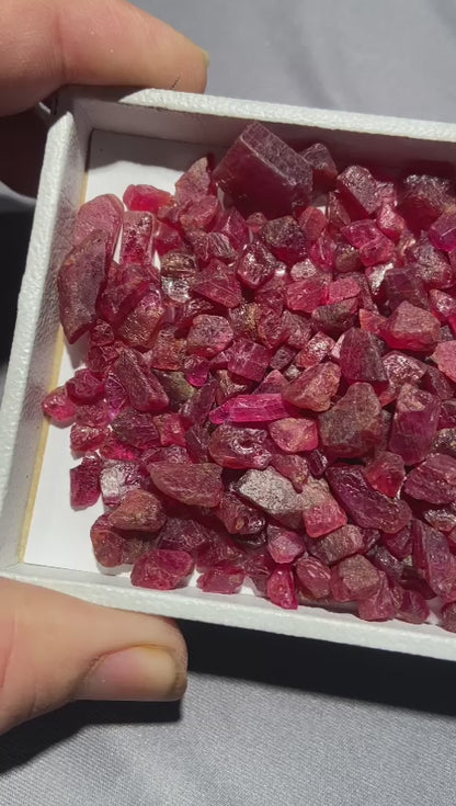 Facet Grade Rough Rubies and Panjsher Emerald