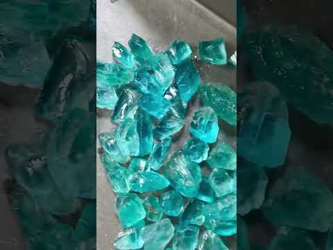 370 Carats Of  Neon Blue Apatite | Facet Grade Rough Gemstone