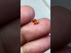 0.55 Carats Orange Sapphire | Loose Sapphire for Ring