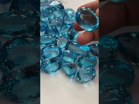 1000 CARATS BIG SIZES fFACETED BLUE SWISS TOPAZ | LOOSE STONE