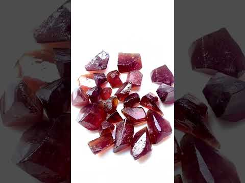 Natural hassonite garnet preformed gemtstone