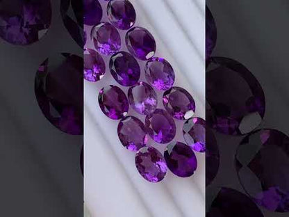 amethyst tennis necklace