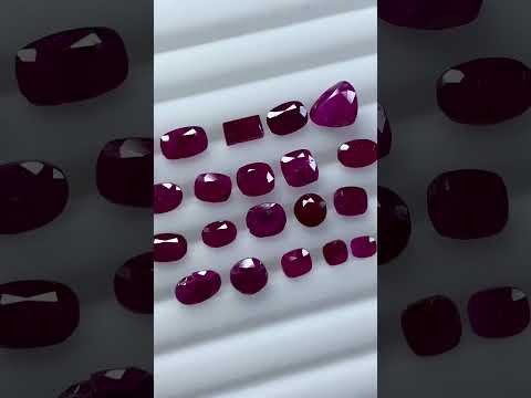 9.35 carats Red Natural Kashmir Rubies Loose Stone Bulk Parcel