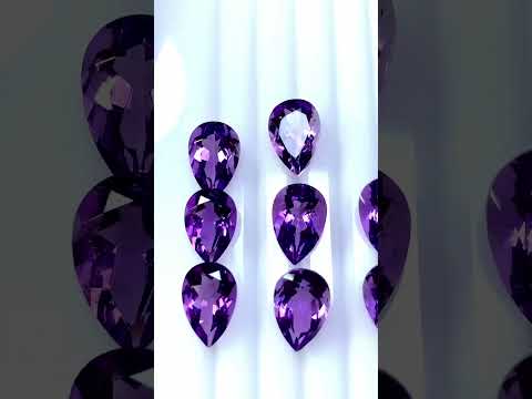 Loose Emerald Cut Genuine Natural Amethyst Stone Single Purple Birthstone Shape Loose Emerald Cut Genuine Natural Amethyst Stone Single Purple Birthstone Shape