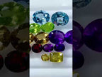 Faceted Mix Stone Parcel 6 Pairs loose gemstone deal