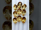 15 Carats Pear Shape Yellow Citrine Loose Stones