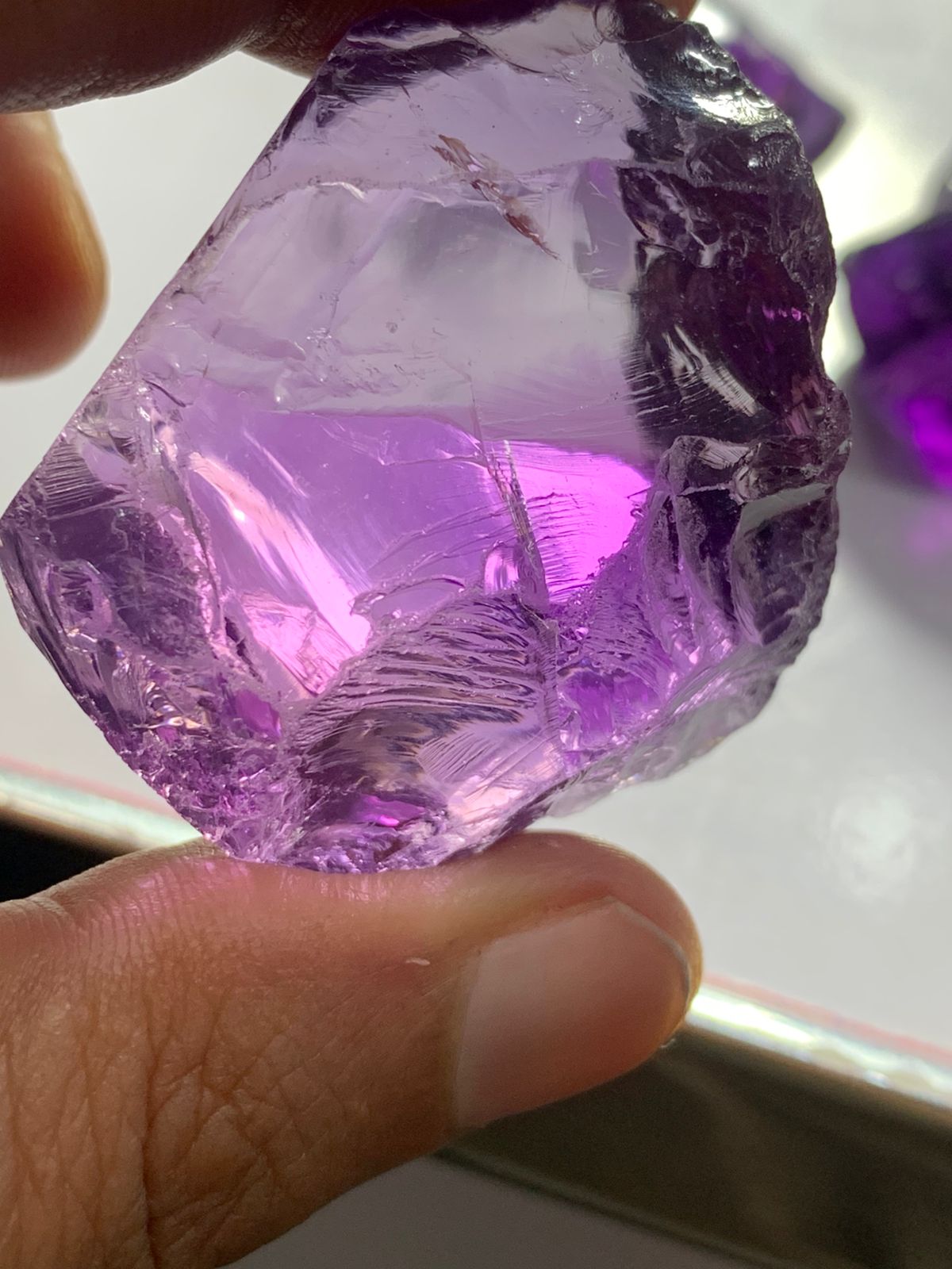 purple crystals raw
