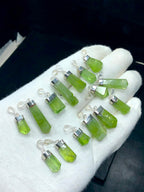 delicate peridot pendant 925 silver everyday necklace

