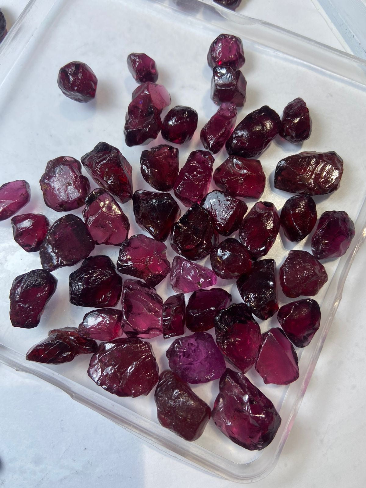 garnet earrings gold