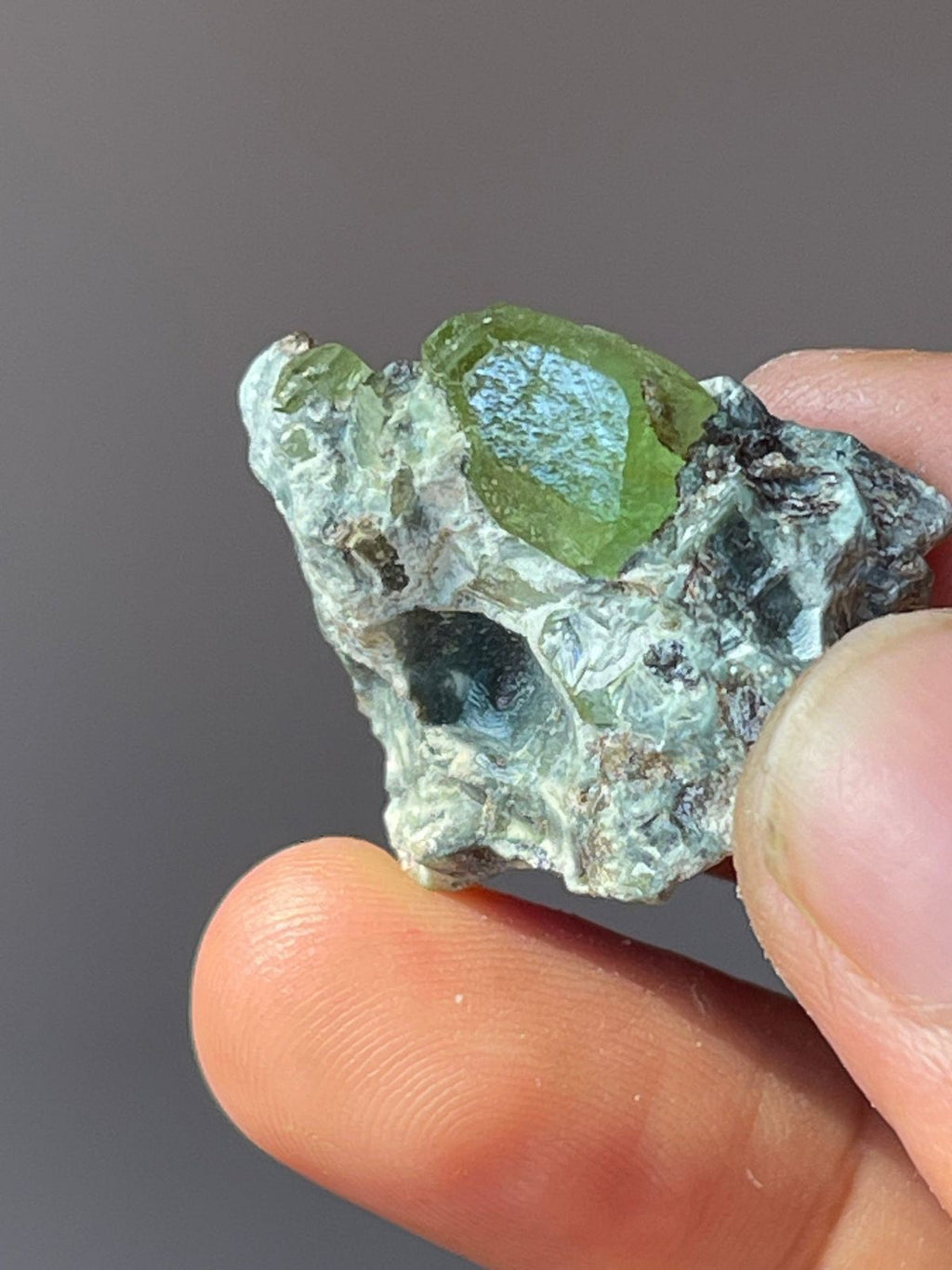 550 Gram Fluorescent Max Specimen Lot With 8 Grams  Peridot Specimen