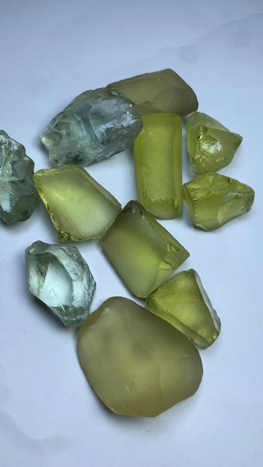 59 Grams Raw Lemon Quartz And Prasiolite Faceting Deal
