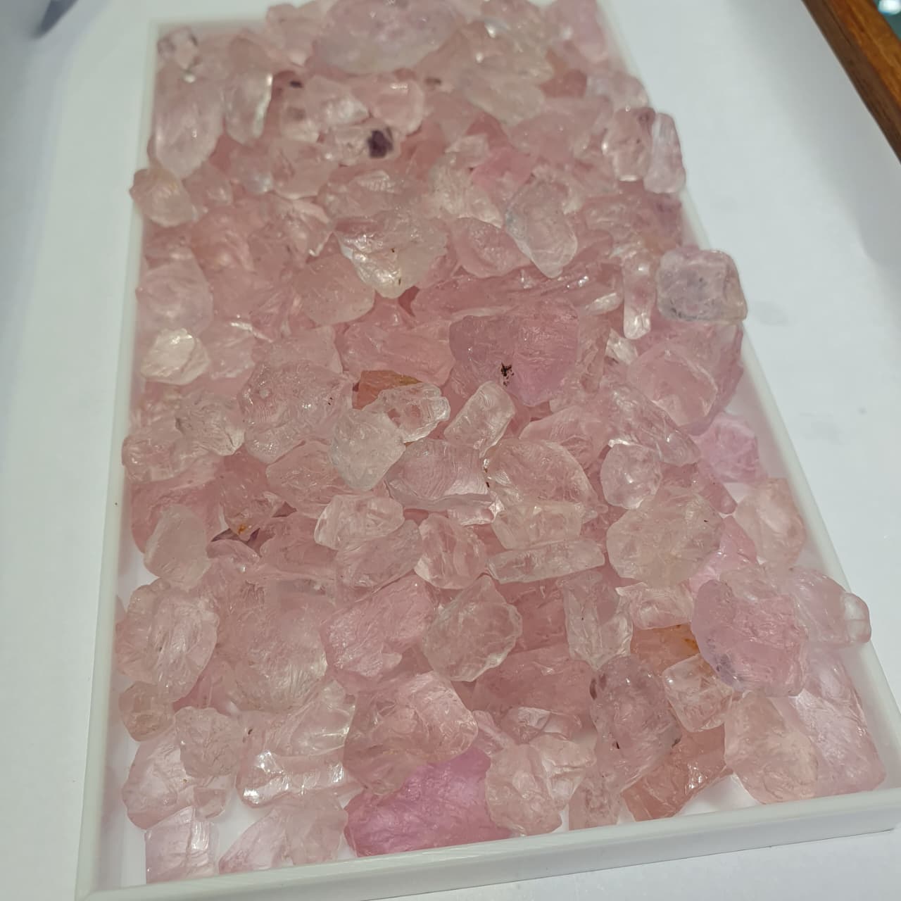 500 Grams Natural rough morganite Facet Quality for Gems Cutter