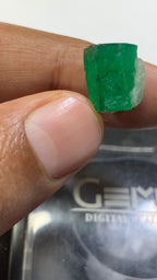 32 Carats Natural Rough Emerald And 5.25 Carats Tourmaline Crystal | Small Deal