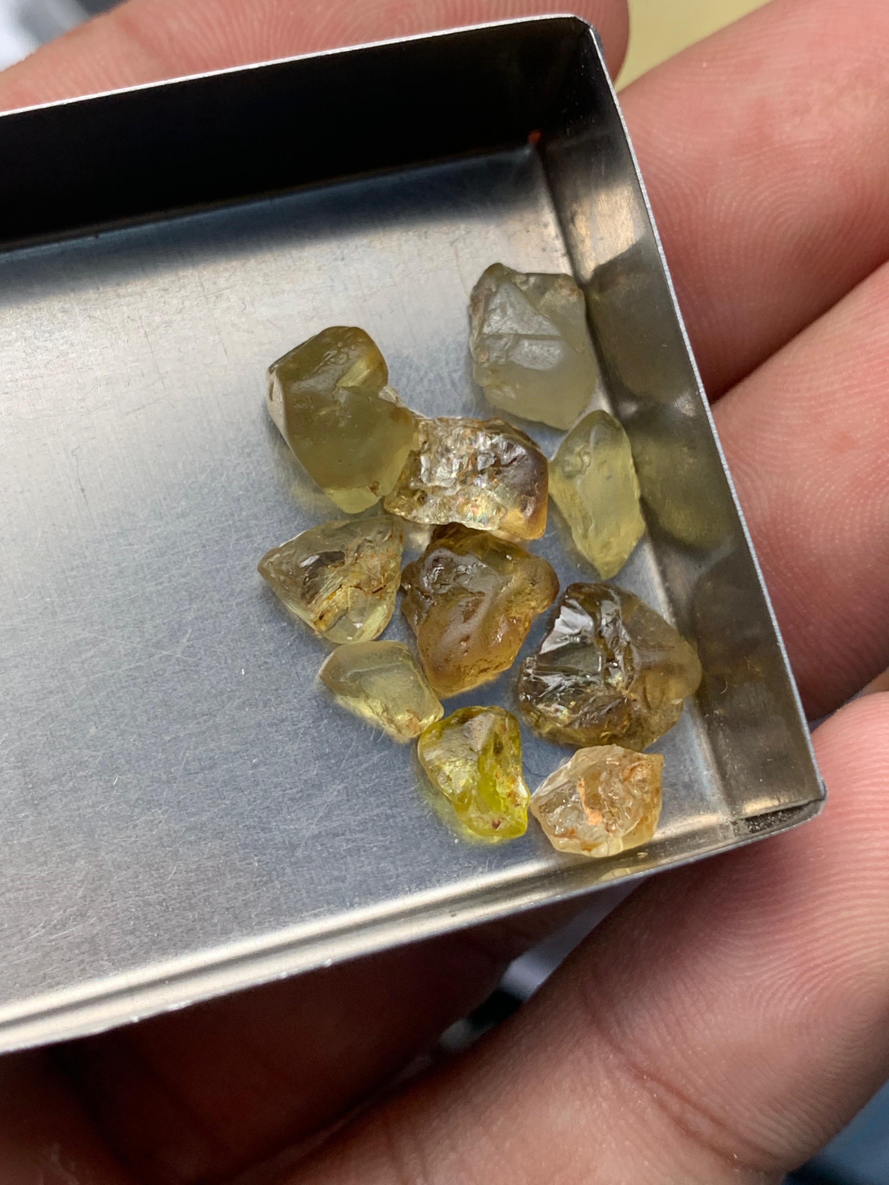30 Grams Rough Rare Triplite And 21 Carats Chrysoberyl Raw Facet Deal