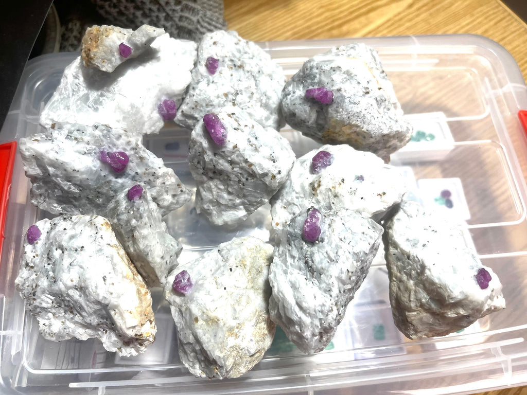 12 Pieces Of Ruby Specimen