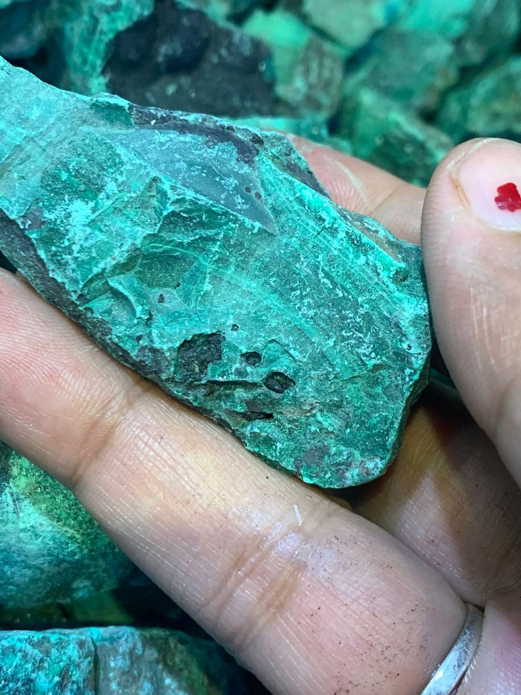1000 Grams Natural rough malachite for lapidary
