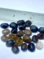 brown and black rough uncut smoky quartz