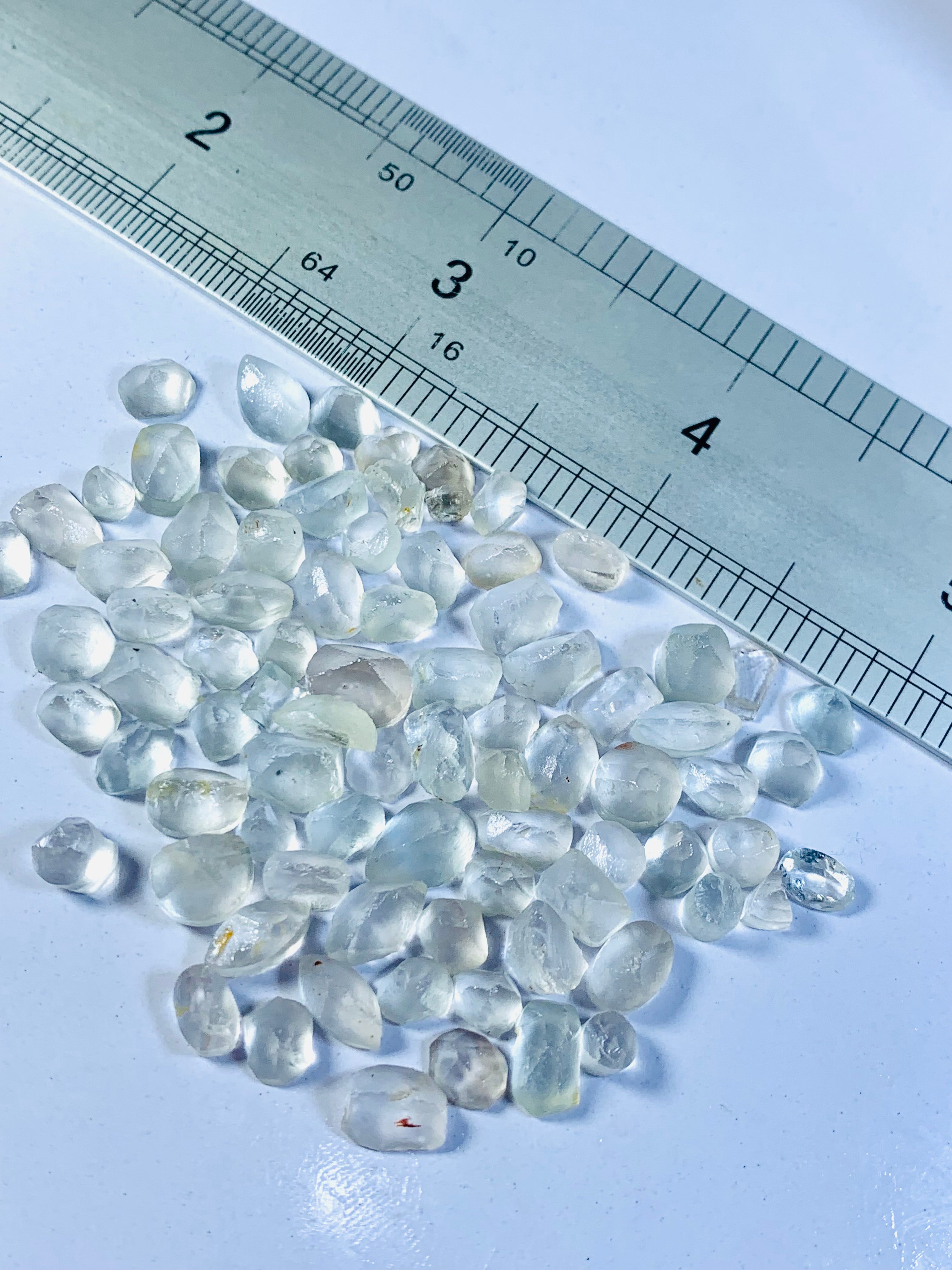 untreated natural rough white topaz

