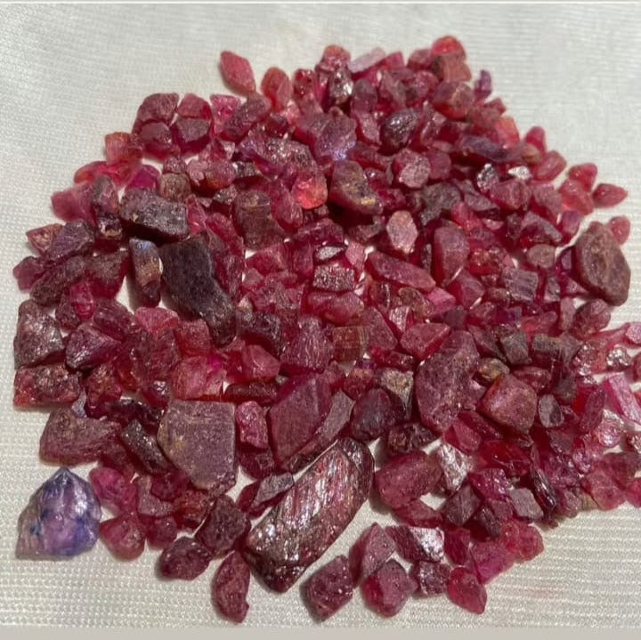 Ruby Color Rough 260 Carats Rough Ruby Lot for Faceting | Facet Raw Rubies – GemsVisor
