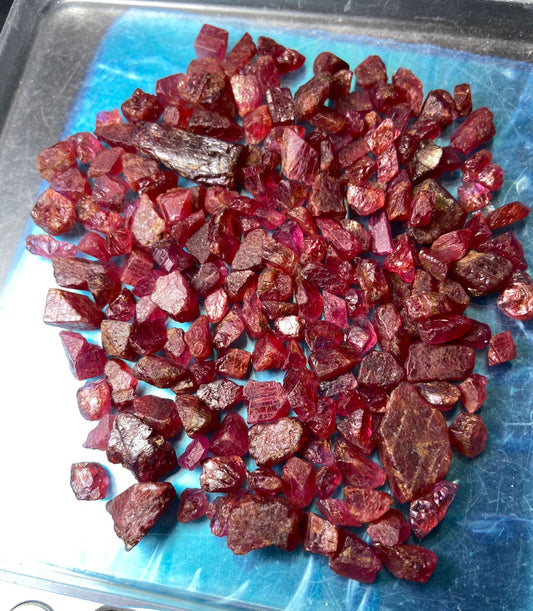 ruby stud earrings
