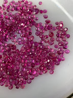 ruby earrings gold