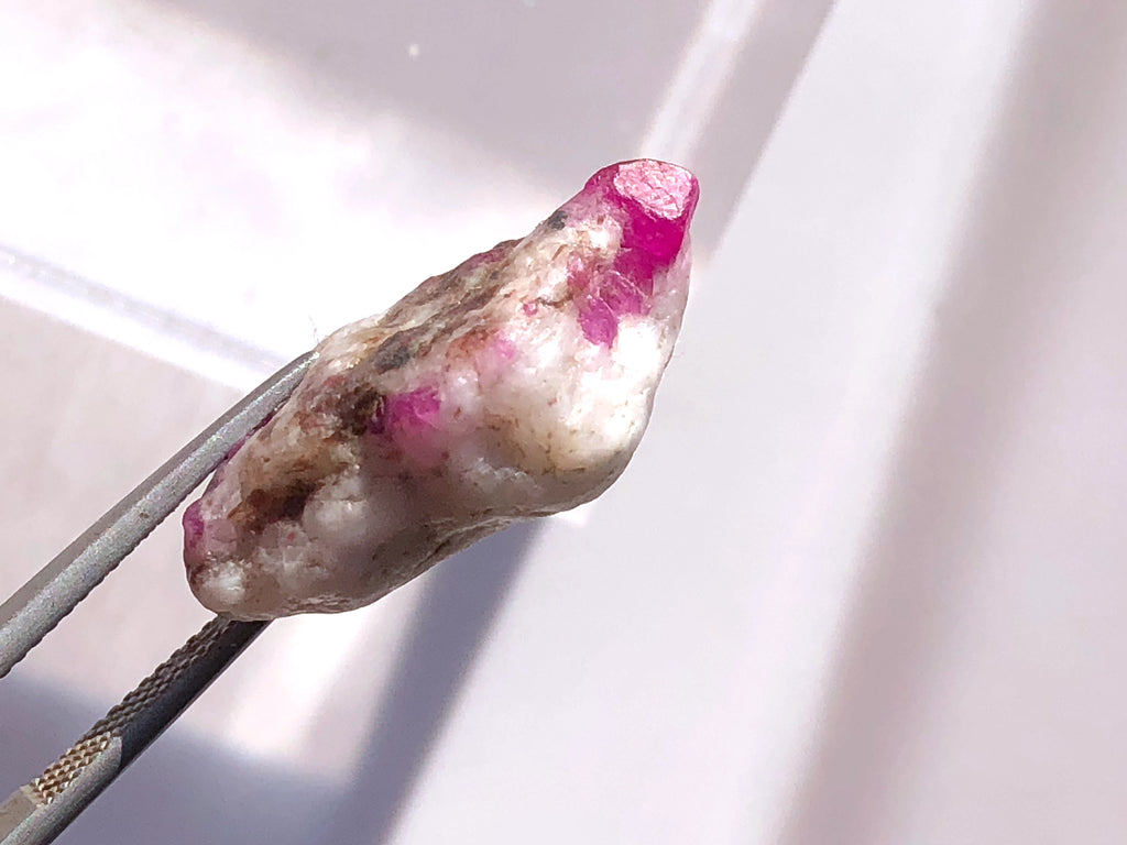 ruby calcite specific gravity measure


