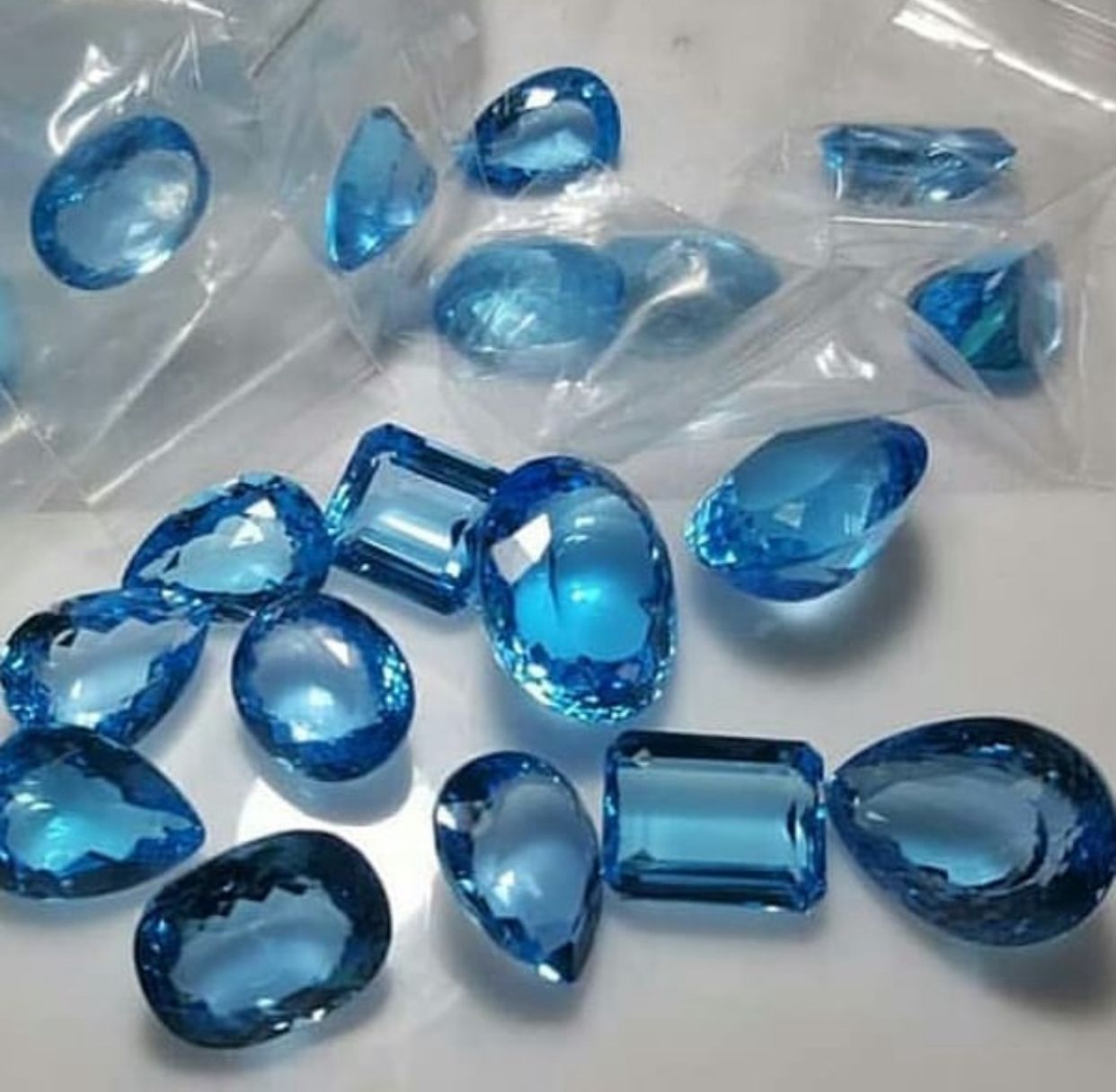 blue topaz drop earrings
