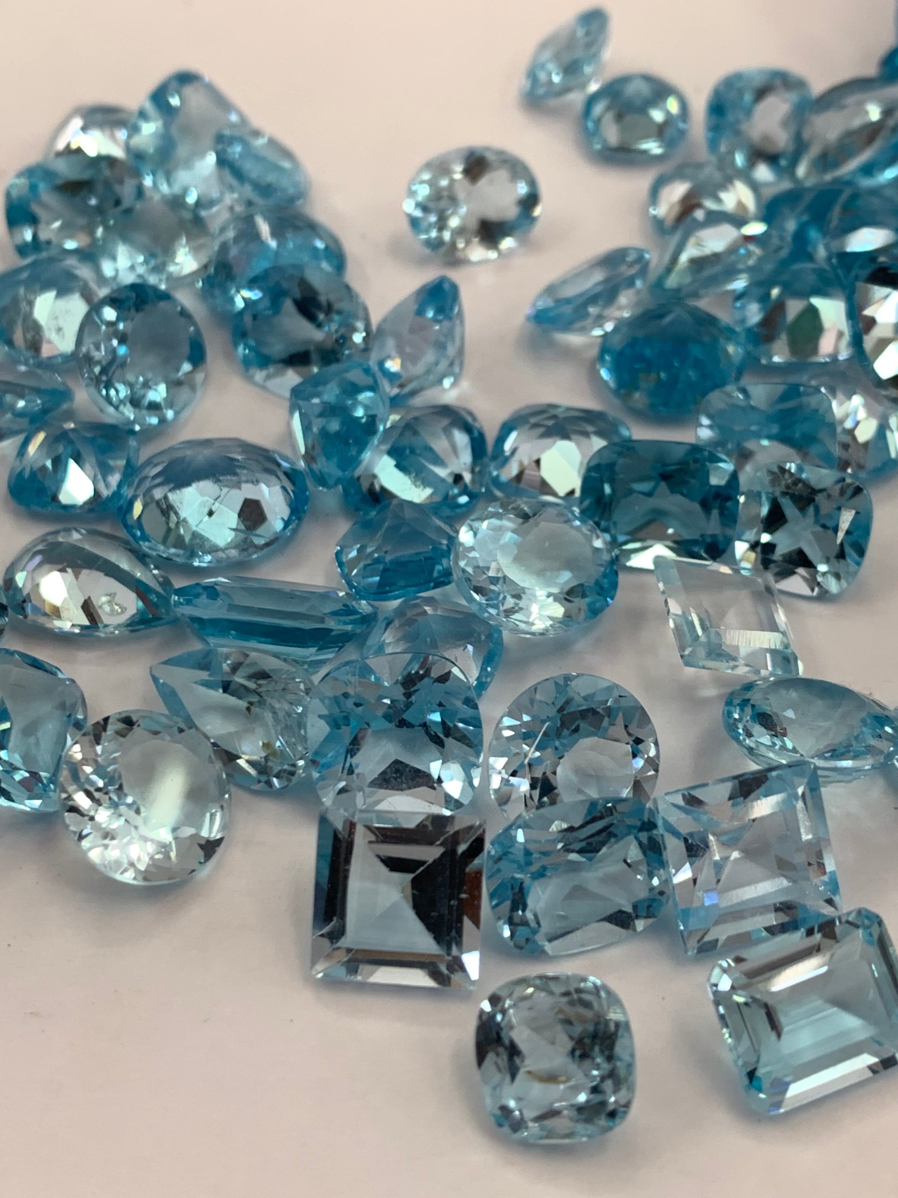 blue topaz studs
