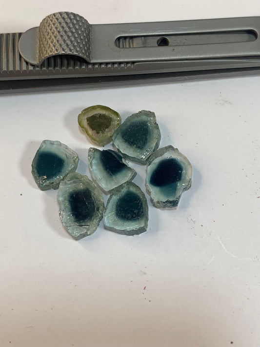 watermelon tourmaline rough