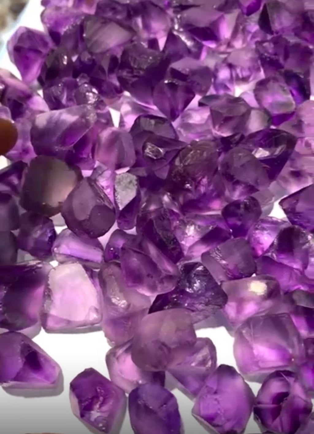 healing crystal rough amethyst lot

