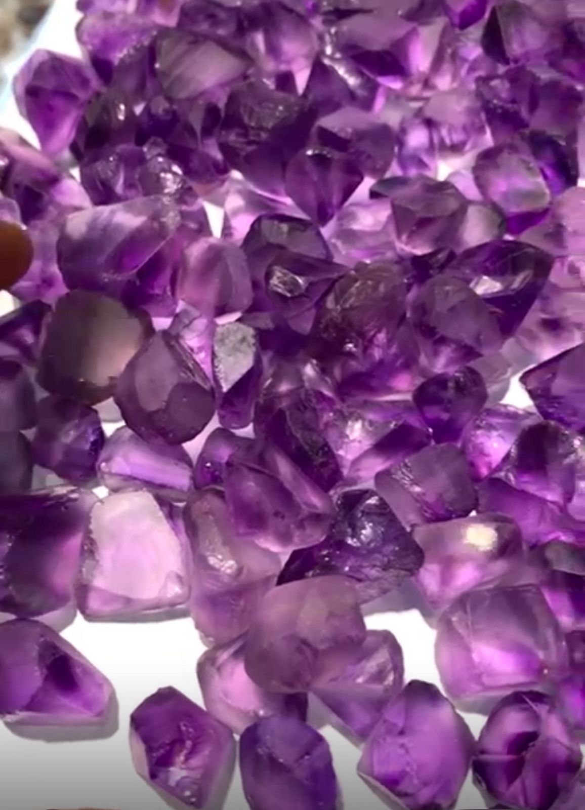 healing crystal rough amethyst lot

