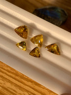 yellow sphene ring